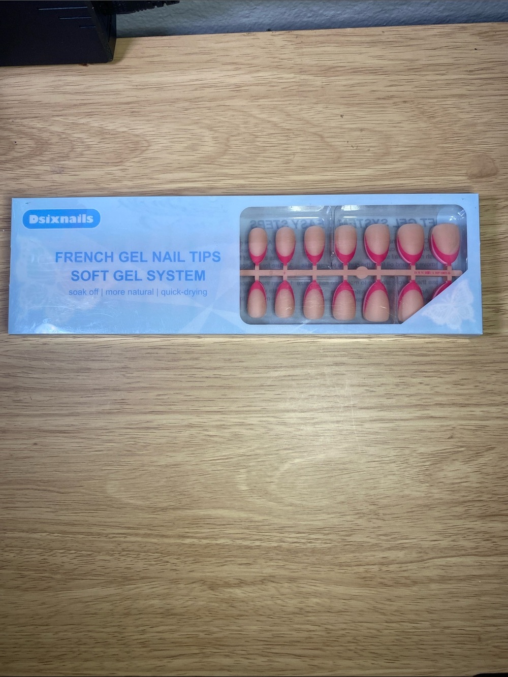 Pink French Gel Press-On Nails - Soft Gel System